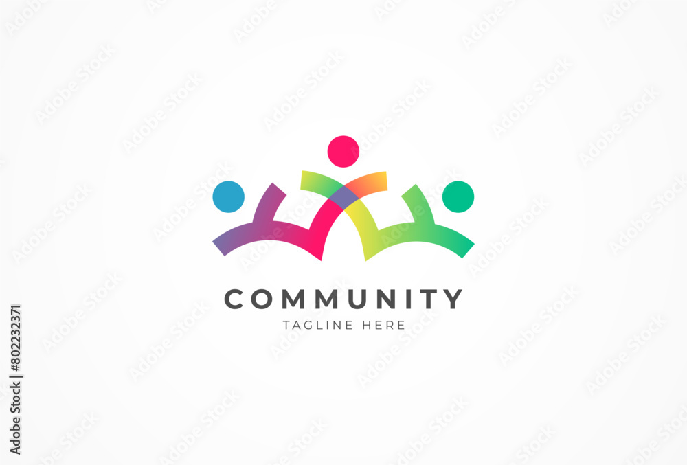People logo design, Community human Logo design template, vector illustration People logo design, Community human Logo design template, vector illustration