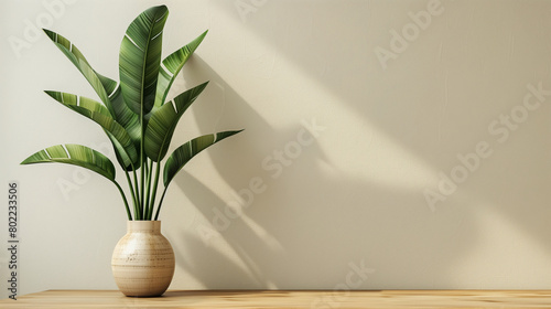background with house plants and copy space