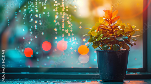 house plants and copy space