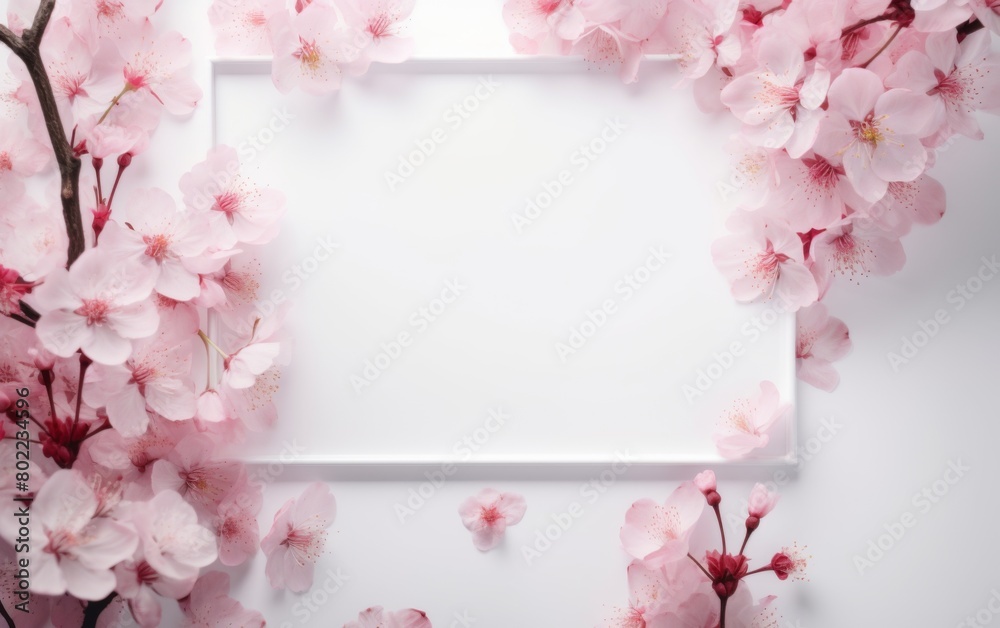 Pink flowers in watercolor detail bloom vibrantly on a pure white backdrop, exuding a sense of elegance and tranquility. Generative AI Pink flowers in watercolor detail bloom vibrantly on a pure white backdrop, exuding a sense of elegance and tranquility. Generative AI