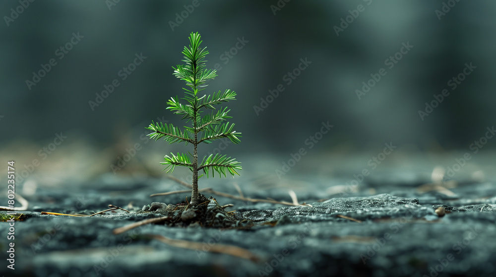 a small Christmas tree a small Christmas tree