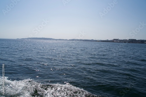 The sea of Yokosuka as seen from the ferry