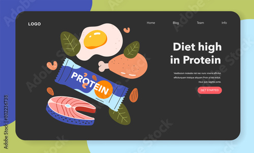 Dietary Trends. Flat Vector Illustration