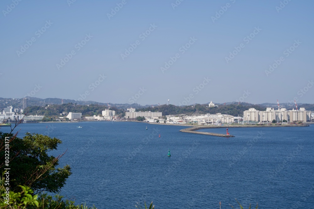 Seascape of Yokosuka viewed from Sarushima Seascape of Yokosuka viewed from Sarushima