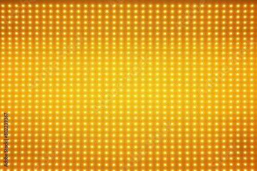 Yellow LED screen texture dots background display light TV pixel pattern monitor screen blank empty pattern with copy space for product design or text copyspace
