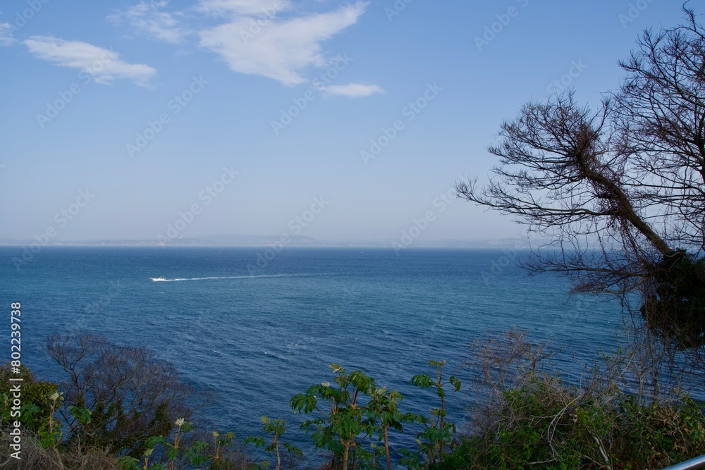 A view of Tokyo Bay from Kannonzaki Park