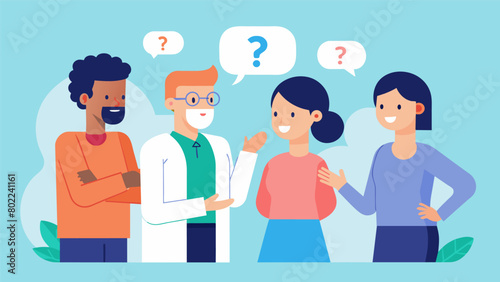 The the encouraged the patients to ask questions and seek guidance from one another fostering an atmosphere of mutual understanding and empowerment..