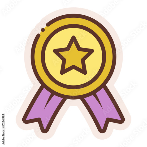 winning badge sticker