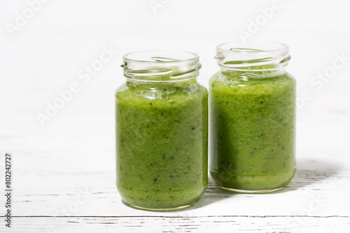 green fruit and vegetable smoothies © cook_inspire