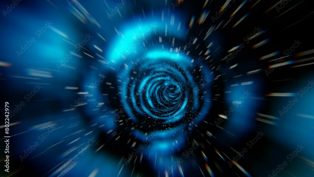 Sci-Fi Wormhole Tunnel Animation