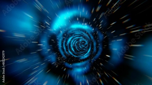 Sci-Fi Wormhole Tunnel Animation