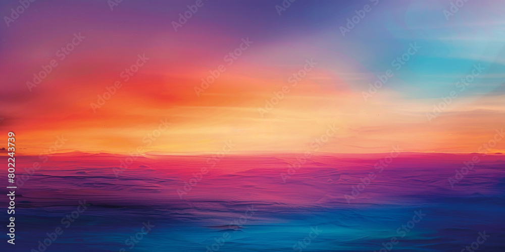 Delight in the radiant glow of a sunrise gradient backdrop, where bold colors harmonize with deeper hues, creating a vibrant tableau that invites exploration and contemplation.