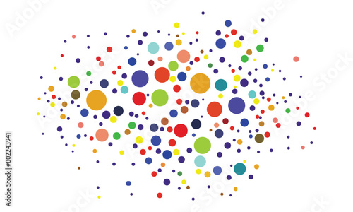 Colorful Polka Dots Background, Seamless colorful polka dot pastel color pattern, Colorful abstract seamless pattern with circles. Textile background, dot background