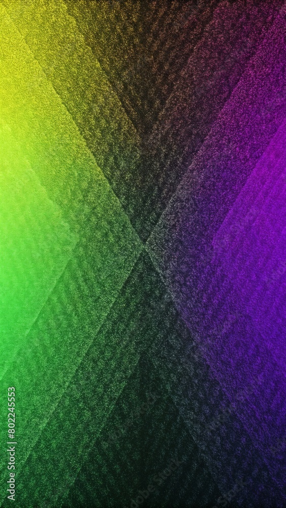Colorful green, purple and yellow gradient background with grainy texture