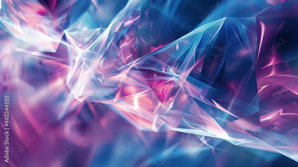 Blue and Pink Abstract Background With Lines