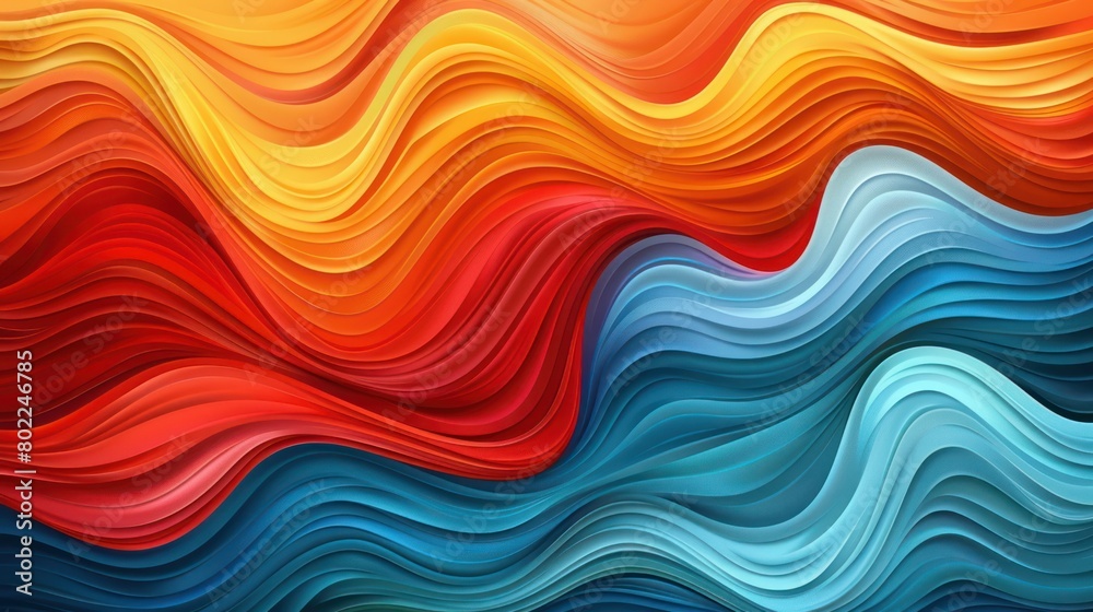 Vibrant Abstract Background With Wavy Lines Vibrant Abstract Background With Wavy Lines