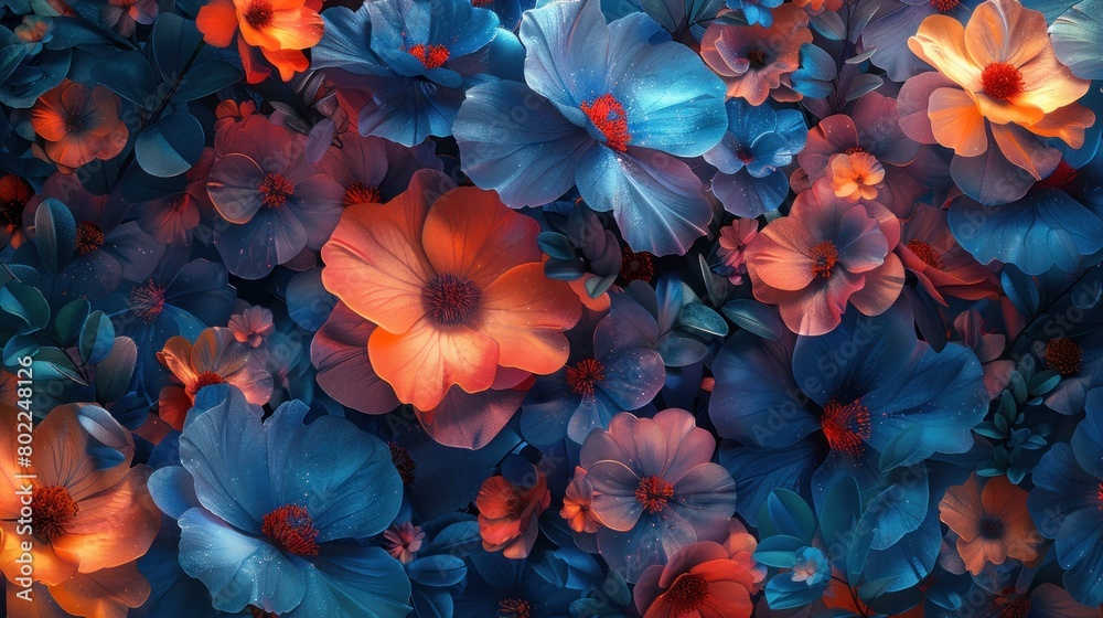 Floral Abstractions Generated by AI Technology