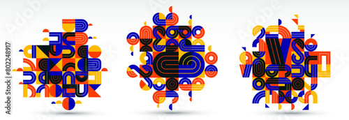 Abstract modern vector tren...