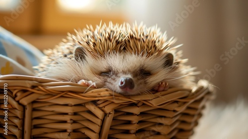 ハリネズミ・寝顔