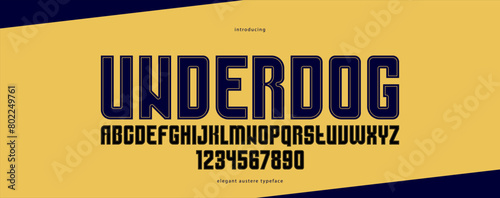 Geometric bold sans serif t...