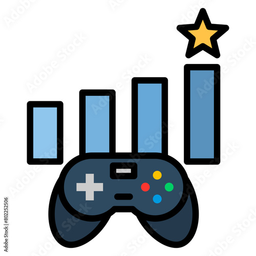 Level Game  Icon Element For Design