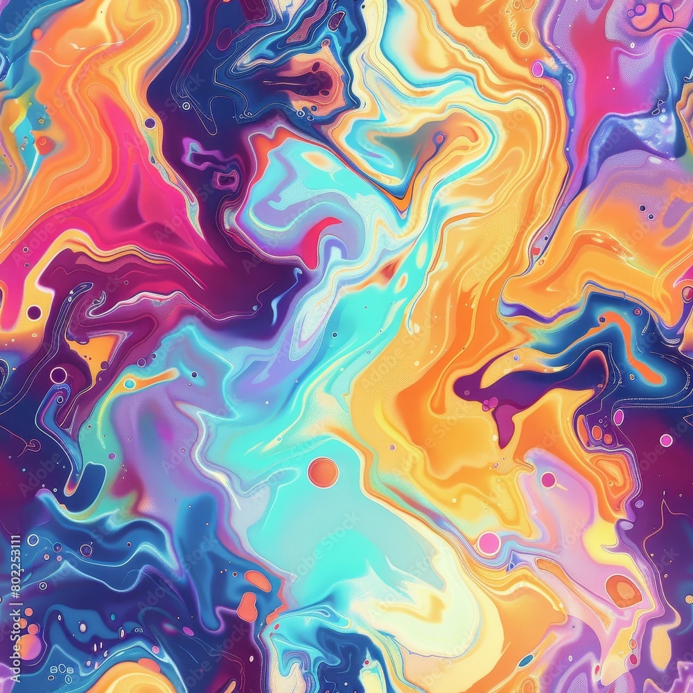 Abstract multicolored pattern in the style of liquid formations Abstract multicolored pattern in the style of liquid formations