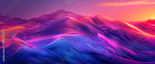Behold the rhythmic dance of light on a sunrise gradient vista infused with vitality, as vibrant colors harmoniously merge with deeper shades, setting the stage for dynamic graphic exploration.