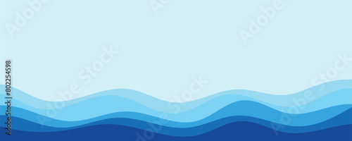 abstract blue wave background