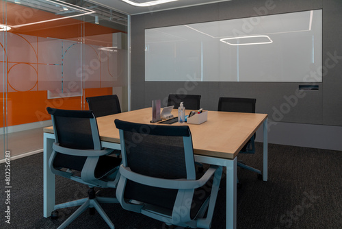 Business meeting room or Board room interiors.