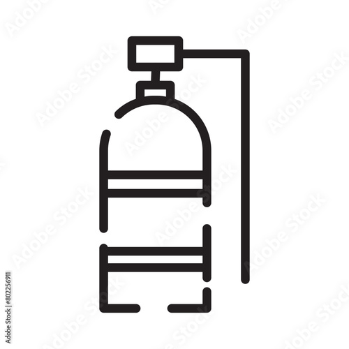 Activities Diving Tank Line Icon