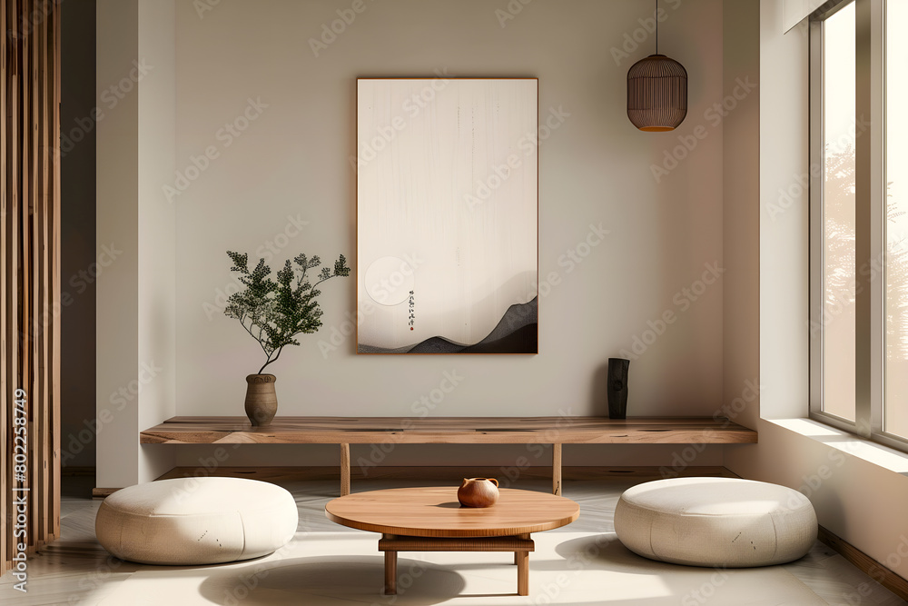 Intérieur zen design contemporain beige Intérieur zen design contemporain beige