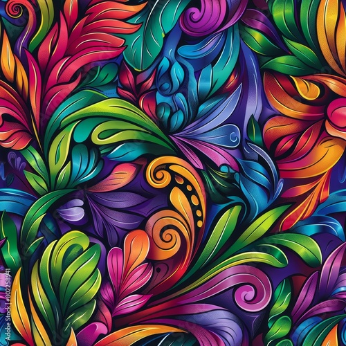 Colorful patterns, detailed style colorful drawings background