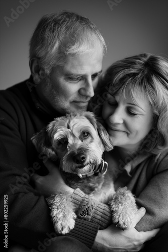 a couple and their dog