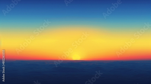 Behold a sunrise gradient display brimming with vigor  as vibrant yellows meld into midnight blues  creating a pulsating canvas for visual resources.