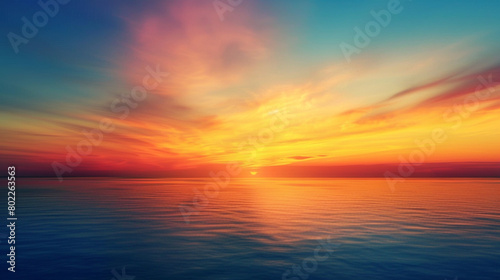Behold a sunrise gradient display brimming with vigor, as vibrant yellows meld into midnight blues, creating a pulsating canvas for visual resources.