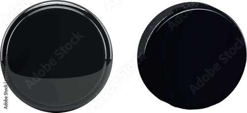 Cartoon Sports black ball round, equipment for games