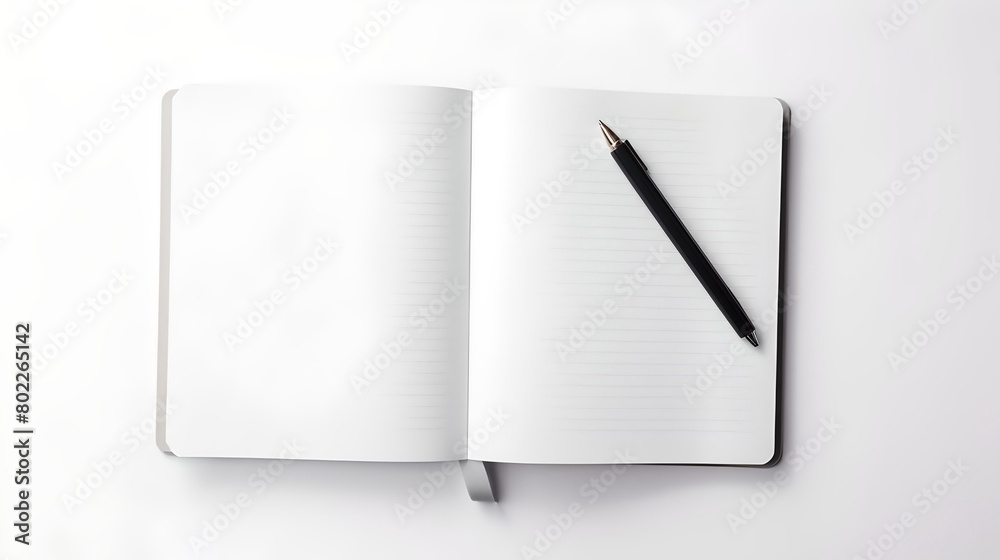 blank notebook on white background blank notebook on white background