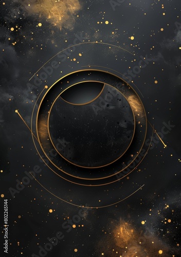 Abstract background with rings, Lance, and circles for design and presentation 