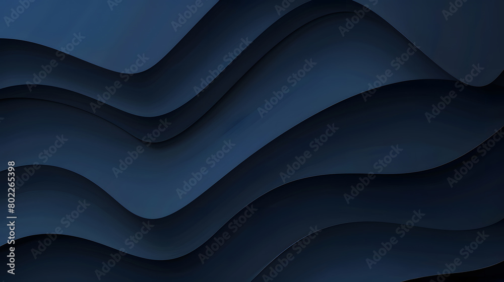 Dark blue paper waves abstract banner design. Elegant wavy vector background. Generative AI. Dark blue paper waves abstract banner design. Elegant wavy vector background. Generative AI.