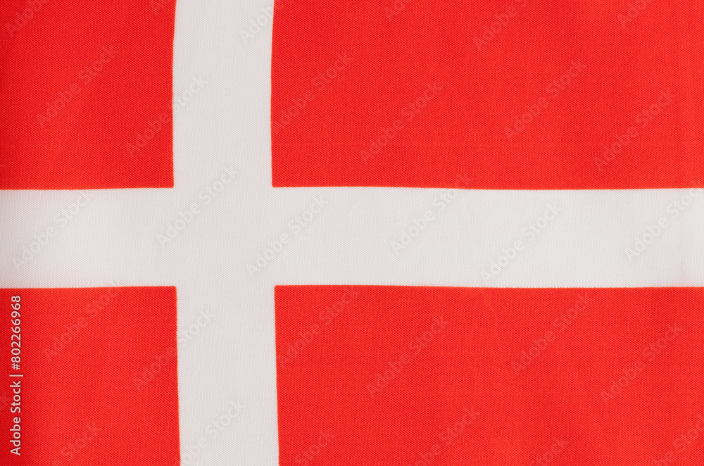 Fototapeta premium Denmark Flag Flat