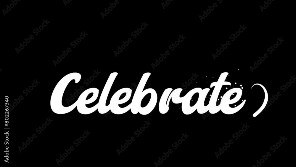 Celebration Text Animation Celebration Text Animation