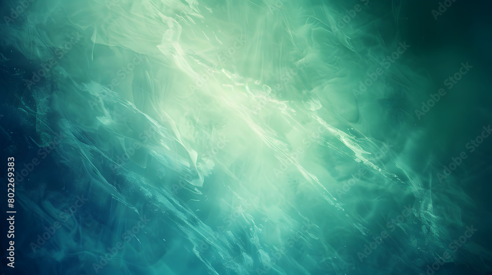 green blue abstract gradient Background. Generative AI.
