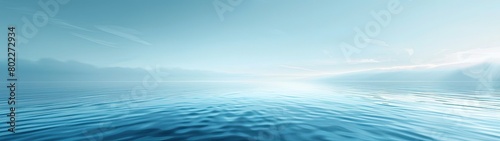Heavenly Ocean Horizon. An abstract background in soft shades of white and pale blue