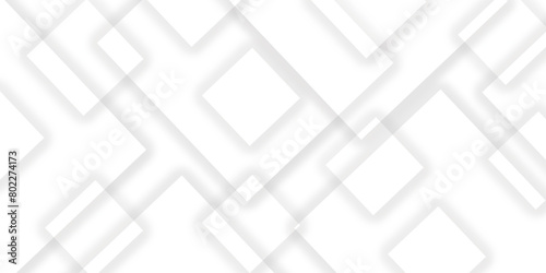 Abstract white square shape geometric line background. vector illustration, White Business Style Background white paper texture. Template for branding business technology concept design.