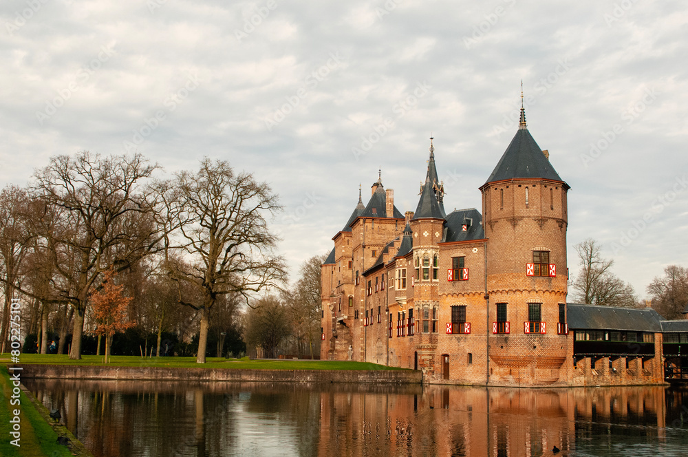 Medieval Castle de Haar in Haarzuilens, Holland