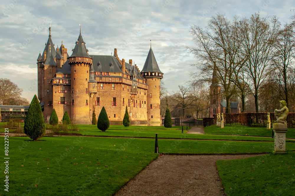 Medieval Castle de Haar in Haarzuilens, Holland