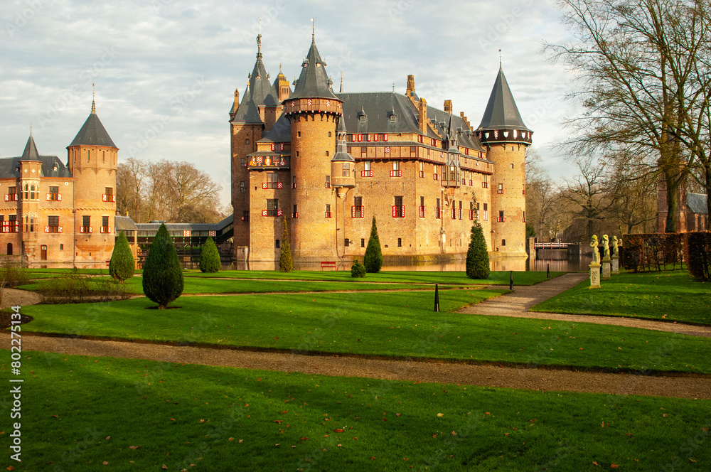 Medieval Castle de Haar in Haarzuilens, Holland