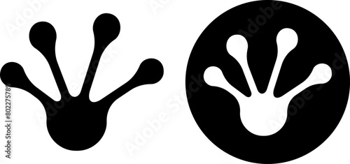 カエルの足跡　アイコンセット