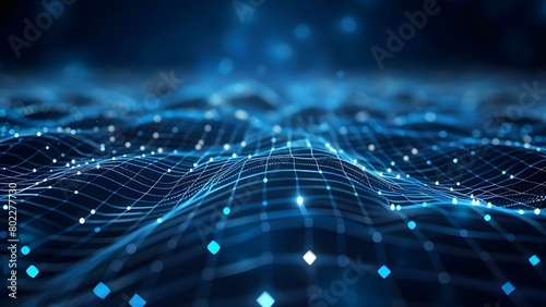 Exploring the Potential of Network Capabilities: An Abstract D Digital Background for Process Flows and More. Concept Process Flows, Network Capabilities, Digital Background, Abstract Designs photo