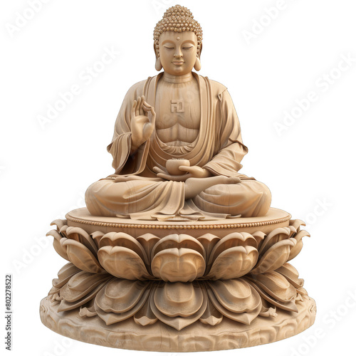 Craft an artistic depiction of Buddha